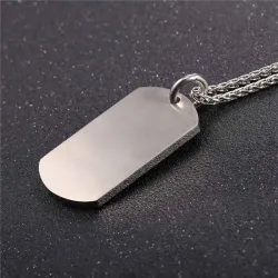 Pendentif en verset de croix - collier en acier inoxydable