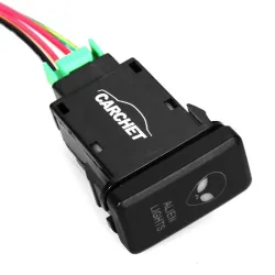 12V-24V SPST pulsante interruttore rocker - luce aliena per Toyota