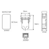 Luces & Iluminación12V-24V Interruptor de pulsador de botón SPST - luz alienígena para Toyota
