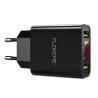 CargadoresSmart dual USB - adaptador de carga digital LED para iPhone Samsung Xiaomi - UE plug