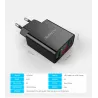 CargadoresSmart dual USB - adaptador de carga digital LED para iPhone Samsung Xiaomi - UE plug