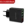 3.4 Älykäs nopea 3-portti USB laturi LED-näyttö