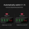 3.4A smart fast 3 porte USB caricatore con display a LED - EU plug