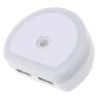 Plugue do carregador USB duplo LED com luz do sensor