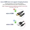 CablesDorado 3D 1080P HDMI a micro HDMI - D tipo macho a HDMI macho - cable