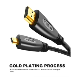 CablesDorado 3D 1080P HDMI a micro HDMI - D tipo macho a HDMI macho - cable