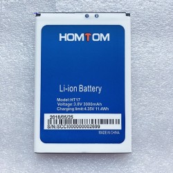 HOMTOM HT17 original - 3000m de alta qualidade Ah bateria de backup