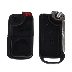 Folding shell - nyckelfob fall - 2 knappar för Mercedes Benz SLK E113 A C E S W168 W202 W203