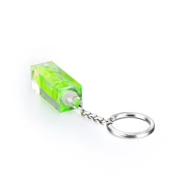 Mini acrylic spirit level bubble with keyring - measuring toolMeasurement