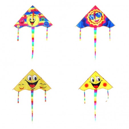 Triangle smiling face - kite 80 cmKites