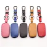 LlavesCubierta de cuero clave para Volkswagen Polo B5, B6, Golf 4, 5, 6, Jetta, MK6, Tiguan