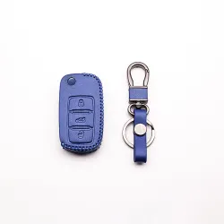 LlavesCubierta de cuero clave para Volkswagen Polo B5, B6, Golf 4, 5, 6, Jetta, MK6, Tiguan