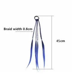 Banda elastica di capelli con capelli artificiali intrecciati