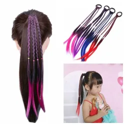 Banda elastica di capelli con capelli artificiali intrecciati