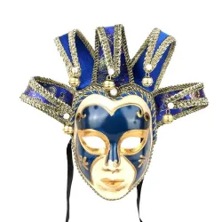 Vintage Jolly Joker - Vénitien masque complet pour mascarade & halloween