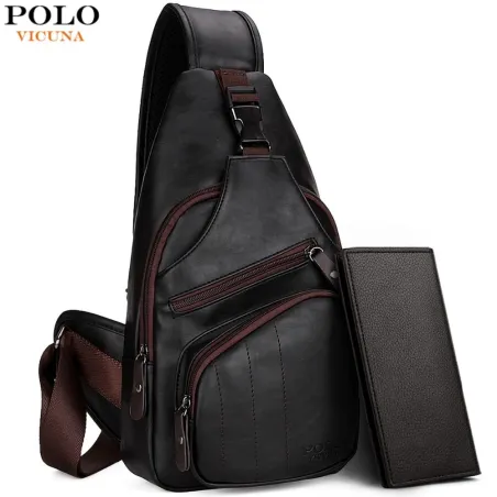 Mode POLO axelväska - läderryggsäck