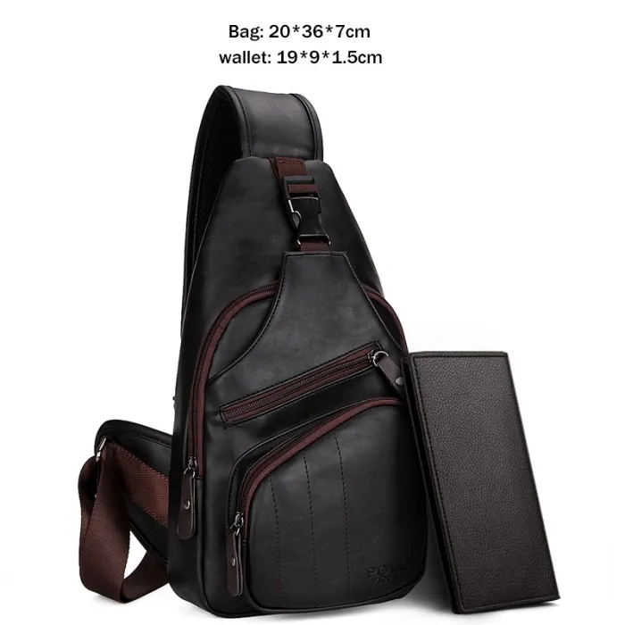 Fashion POLO shoulder bag - leather backpack