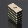 N35 vahva neodymium cuboid magneetti 20 * 10 * 4 mm 4 mm reikä 5 pcs