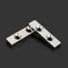 N35 stark neodymium magnet block 40 * 10 * 4mm - countersunk med 2 hål 2pcs