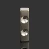 N35 strong neodymium magnet block 40 * 10 * 4mm - countersunk with 2 holes 2pcs