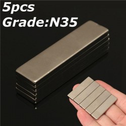 N35 forte magnete al neodimio blocco 40 * 10 * 3mm - 5 pezzi