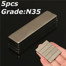 N35 stark neodymium magnet block 40 * 10 * 3mm - 5 bitar
