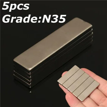 N35N35 bloque magnético fuerte de neodimio 40 * 10 * 3mm - 5 piezas