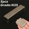 N35 stark neodymium magnet block 40 * 10 * 3mm - 5 bitar