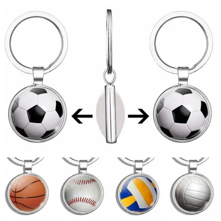 Kaksipuolinen koripallo - keychain