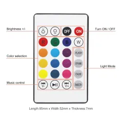 Smart RGB LED -lamppu langattomalla Bluetooth-kaiuttimella – etäohjaus
