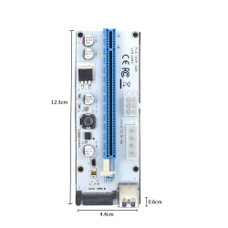 Cables3 en 1 Molex 4pin SATA 6pin PCI express PCIE PCI-E riser card