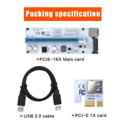 3 in 1 Molex 4pin SATA 6pin PCI espresso scheda di aumento PCIE PCI-E