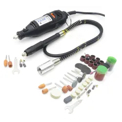 Brocas & taladrosMini máquina de perforación eléctrica con eje flexible & 105 accesorios