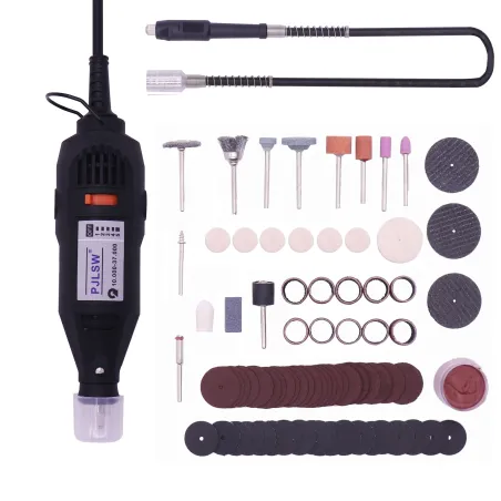 Mini electric hand drill machine with flexible shaft & 105 accessories