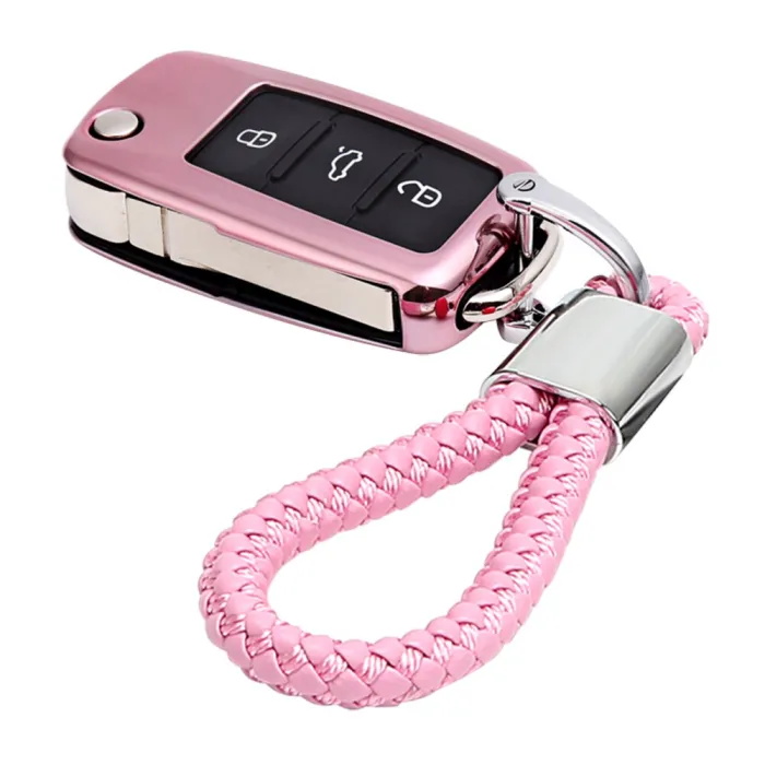 Autosleutel Case Voor VW Passat Golf Jetta Bora Polo Sagitar Tiguan Auto Key Bag Cover Protector metSleutels