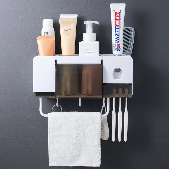 Toothbrush haltija & hammaspaste squeezer dispenser -sarja