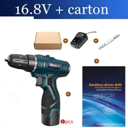 16.8V electric screwdriver - drill - set