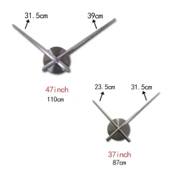 Stor dekorativ DIY väggklocka