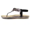 Sandales plats occasionnels avec strass