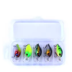 Konstgjorda fiskbaits lure kit med krok 42g 5 st