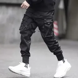 Calças de hip-hop multi-pocket