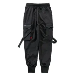 Calças de hip-hop multi-pocket