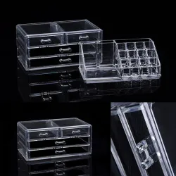 Akryl transparent makeup arrangör - lagringsbox