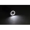 Botão de aço inoxidável impermeável de metal de 22mm - momentâneo do interruptor - lâmpada redonda plana