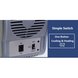 12V 75L mini - refroidisseur à double usage portable & réfrigérateur multifonctions