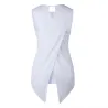 Blouse croisée irrégulière - haut élégant
