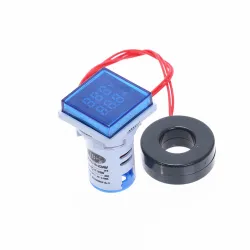 Nieuwe Vierkante LED Digitale Dual Display Voltmeter Amperemeter Voltage Gauge Current Meter MetingDiagnose
