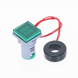 Nieuwe Vierkante LED Digitale Dual Display Voltmeter Amperemeter Voltage Gauge Current Meter MetingDiagnose