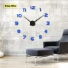 3D wall clock - acrylic mirror stickerClocks
