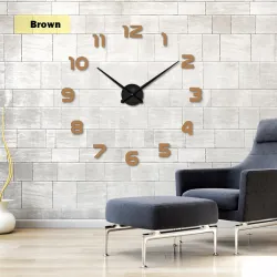 RelojesReloj de pared 3D - pegatina de espejo acrílico